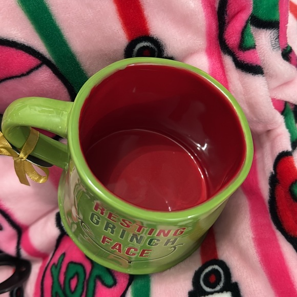 Grinch Resting Face Mug Christmas Holidays Green Res Gift Coffee Tea - Picture 2 of 2